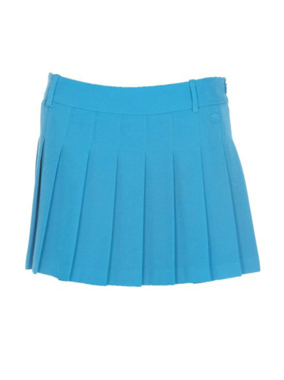 Shop Chiara Ferragni Skirt In Methyl Blue
