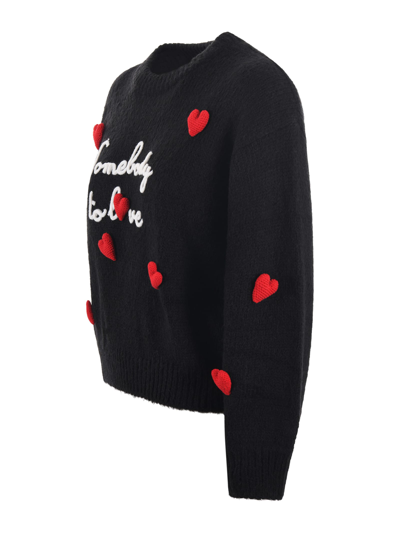 Shop Mc2 Saint Barth Sweater In Nero/rosso