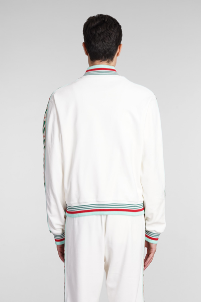 Shop Casablanca Casual Jacket In Beige Cotton