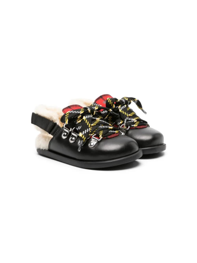 Shop Dsquared2 Hikinig Mules With Strap In Black