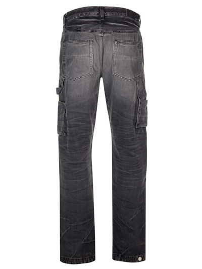 Shop Amiri Grey Carpenter Jeans