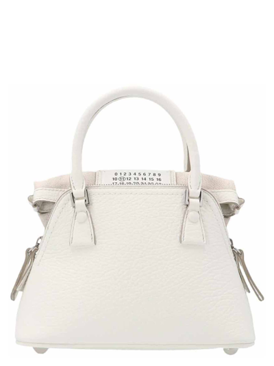 Shop Maison Margiela 5ac Mini Handbag In White