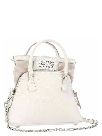 Shop Maison Margiela 5ac Mini Handbag In White
