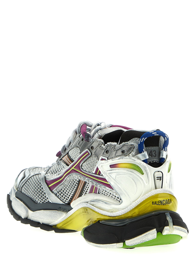 Shop Balenciaga Runner Sneakers In Multicolor