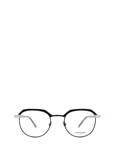 Shop Saint Laurent Sl 124 Black Glasses