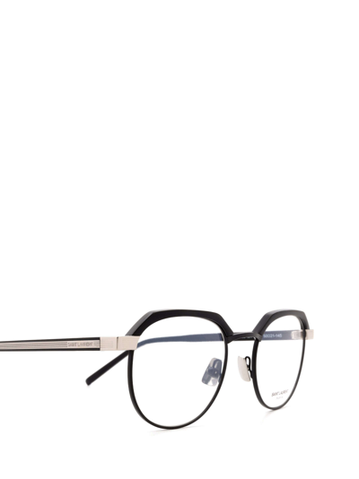 Shop Saint Laurent Sl 124 Black Glasses