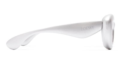 Shop Loewe Lw40117i - Silver / Grey Sunglasses