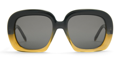 Shop Loewe Lw40113u - Gradient Green Sunglasses