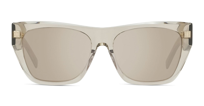 Shop Givenchy Gv40061u - Shiny Light Brow Sunglasses In Brown