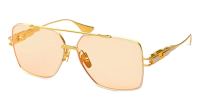 Shop Dita Grand-emperik - Gold / White Sunglasses