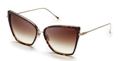 Shop Dita Sunbird - Dark Torotoise Sunglasses In Tortoise