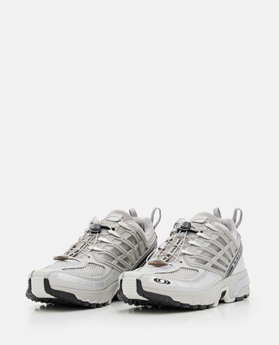 Shop Salomon Low Top Acs-pro Sneakers In Grey