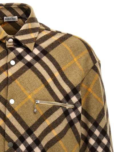 Shop Burberry Check Shirt In Multicolor
