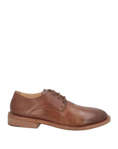 Shop Marsèll Man Lace-up Shoes Tan Size 9 Calfskin In Brown