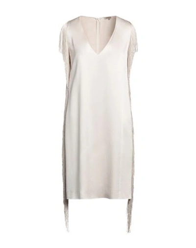 Shop Antonelli Woman Midi Dress Beige Size 6 Acetate, Viscose