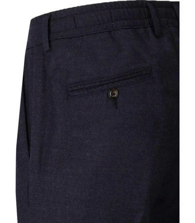 Shop Cruna Mitte Melange Blue Trousers