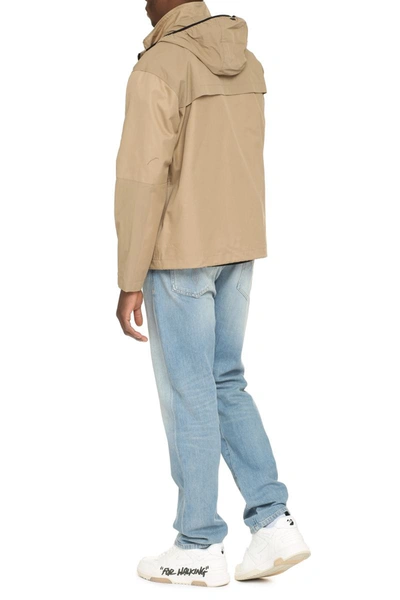 Shop Herno Multi-pocket Cotton Jacket In Camel
