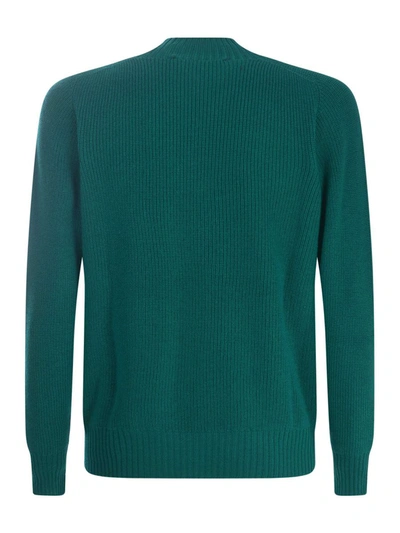 Shop Amaranto Sweater In Green