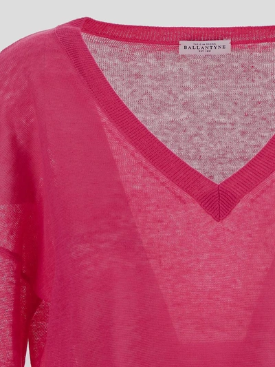 Shop Ballantyne V-neck Pullover In Pinkpop
