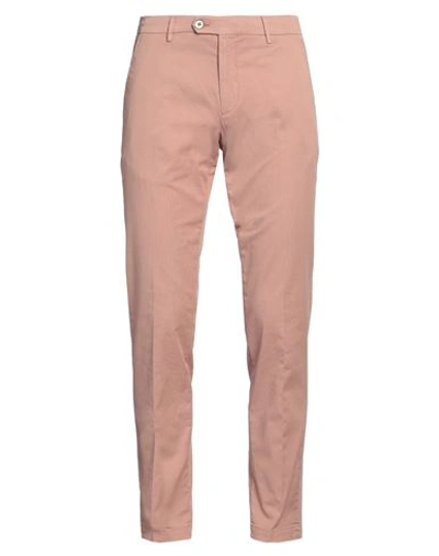 Shop Michael Coal Man Pants Pastel Pink Size 34 Cotton, Polyester, Elastane