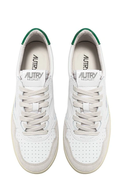 Shop Autry Medalist Low Sneaker In Suede White