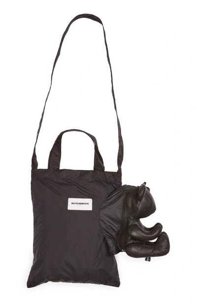 Shop Melitta Baumeister Teddy Tote In Black Bonded Pleather