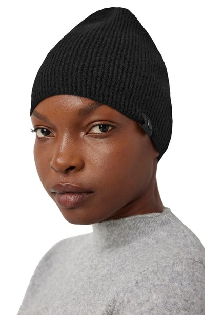 Shop Canada Goose Wool & Cashmere Rib Toque Beanie In Black