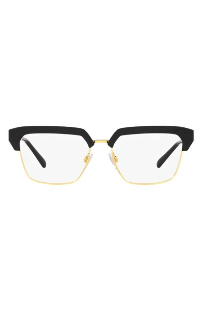 Shop Dolce & Gabbana 55mm Square Optical Sunglasses In Black