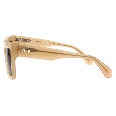 Shop Off-white Sunglasses In Brown