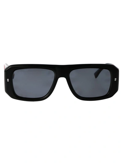 Shop Dsquared2 Sunglasses In Oitir Black Red