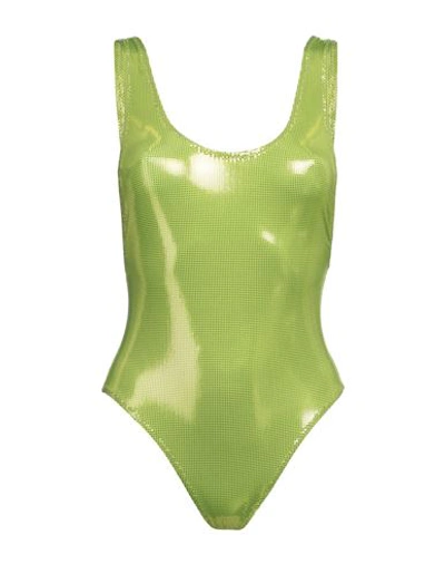 Shop Matinee Matineé Woman One-piece Swimsuit Acid Green Size M Polyamide, Elastane