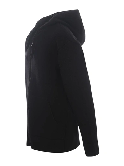 Shop Yes London Hooded Sweater  In Black