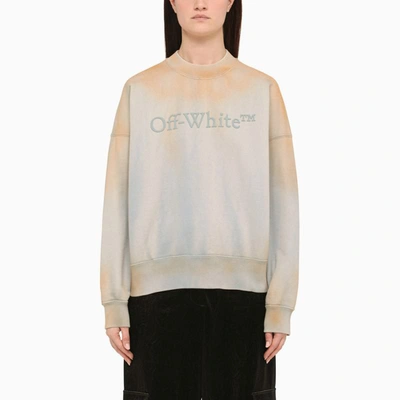 Shop Off-white ™ Regular Washed Sweatshirt In Beige