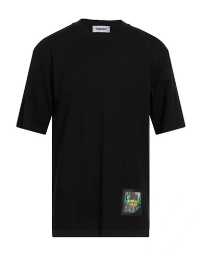 Shop Ambush Man T-shirt Black Size Xs Cotton, Polyester