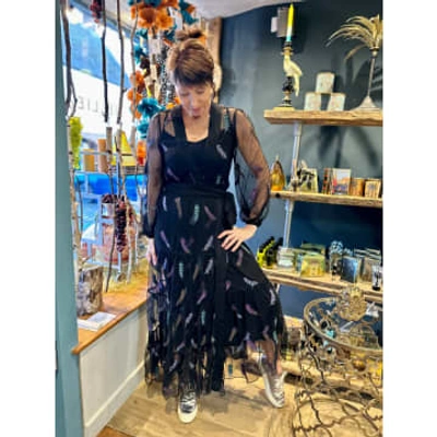 Shop Bl-nk London Susanne Wrap Dress With Cami Black