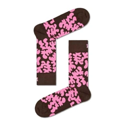 Shop Happy Socks - Blob Socks In Brown P000092