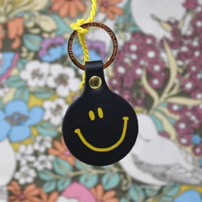 Shop Ark Colour Design Feeling Lush Smiley Key Fob : Black