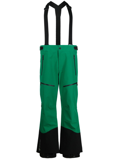 Moncler High Performance Gorotex Ski Pants In Grün