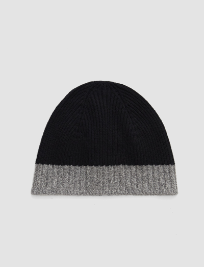 Shop Joseph Colour Block Hat In Black/grey