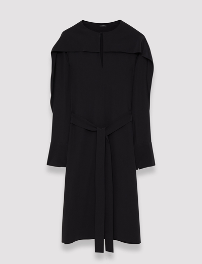Shop Joseph Silk Crepe De Chine Danville Dress In Black