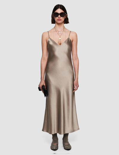 Shop Joseph Silk Satin Clea Dress In Spark