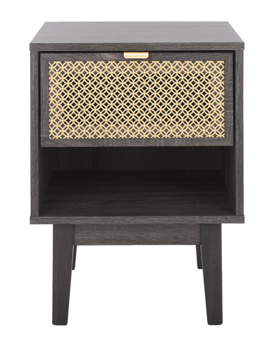 Shop Safavieh Ceu 1-drawer Night Stand In Black