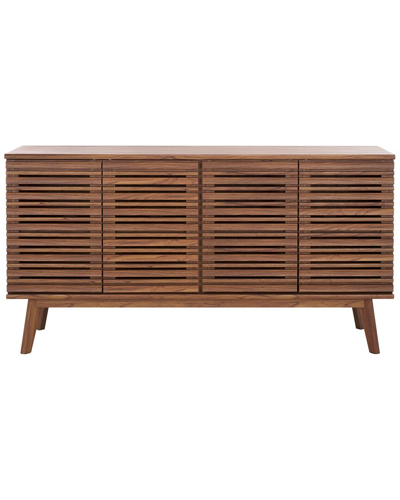 Safavieh Atlantes 4-door 4-shelf Media Stand In Brown