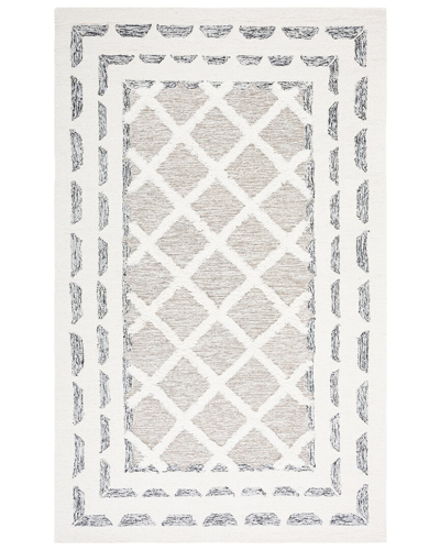 Shop Safavieh Dnu  Casablanca Wool-blend Rug In Grey