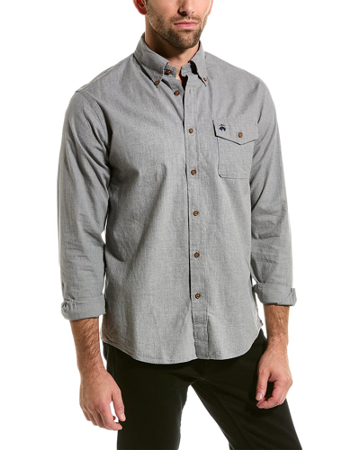 Shop Brooks Brothers Regular Fit Shirt In Grey