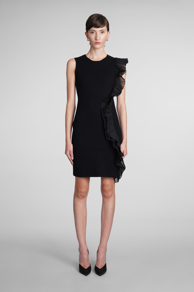 Shop Emporio Armani Dress In Black Polyester