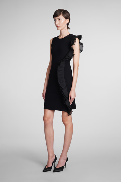 Shop Emporio Armani Dress In Black Polyester