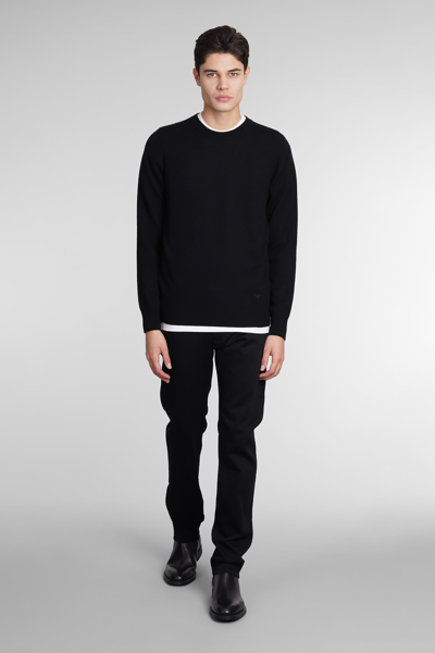 Shop Emporio Armani Knitwear In Black Cashmere