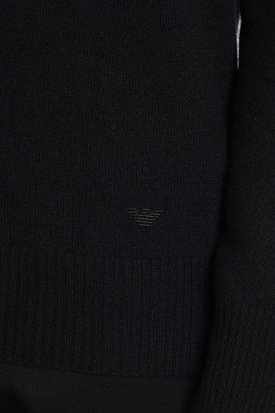 Shop Emporio Armani Knitwear In Black Cashmere