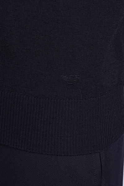 Shop Emporio Armani Knitwear In Blue Wool